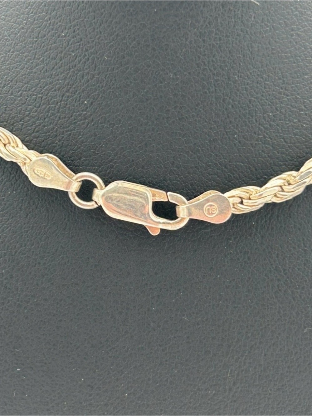 Sterling Silver 3mm Men’s Rope Chain - Picture 3 of 6